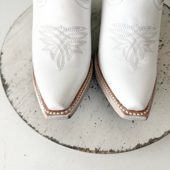 Lane MEGAN MORONEY Smokeshow Womens Cowboy Boots 5 White Western Cowgirl Tall - Picture 6 of 11